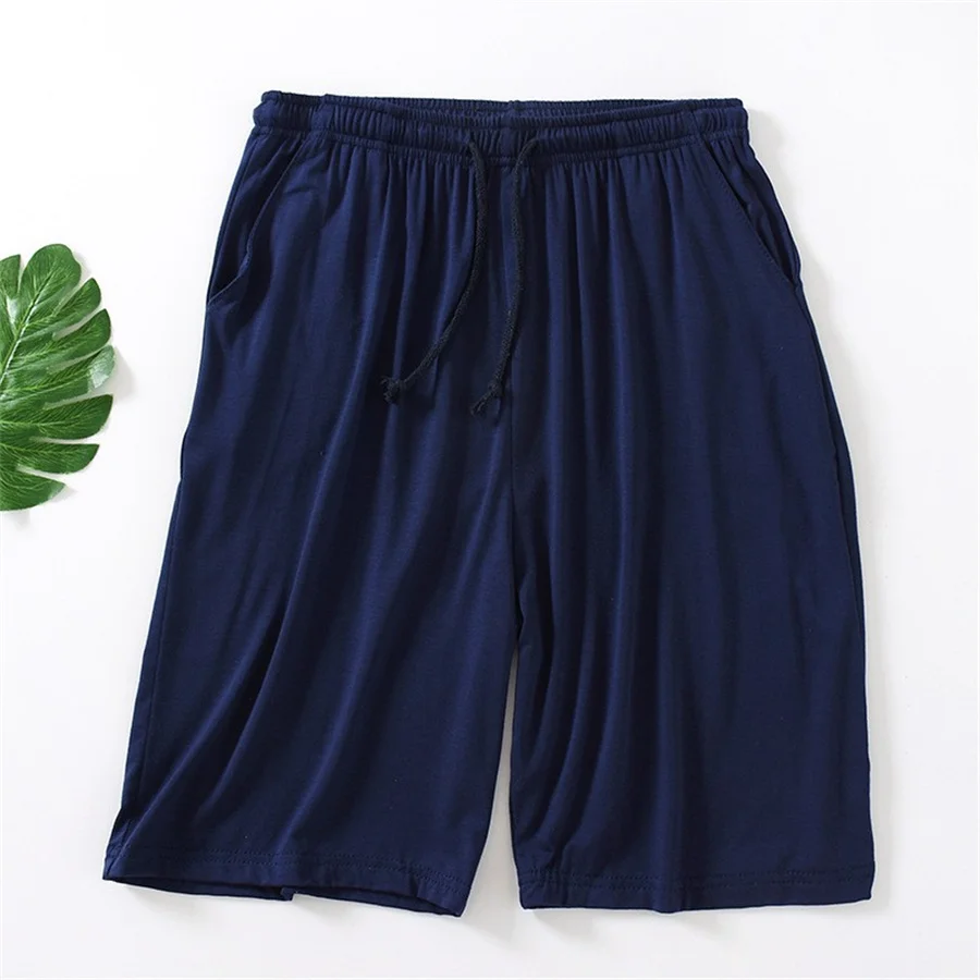 Plus Size 8XL 6XL Casual Sleep Shorts for Men Modal Men's Pajamas