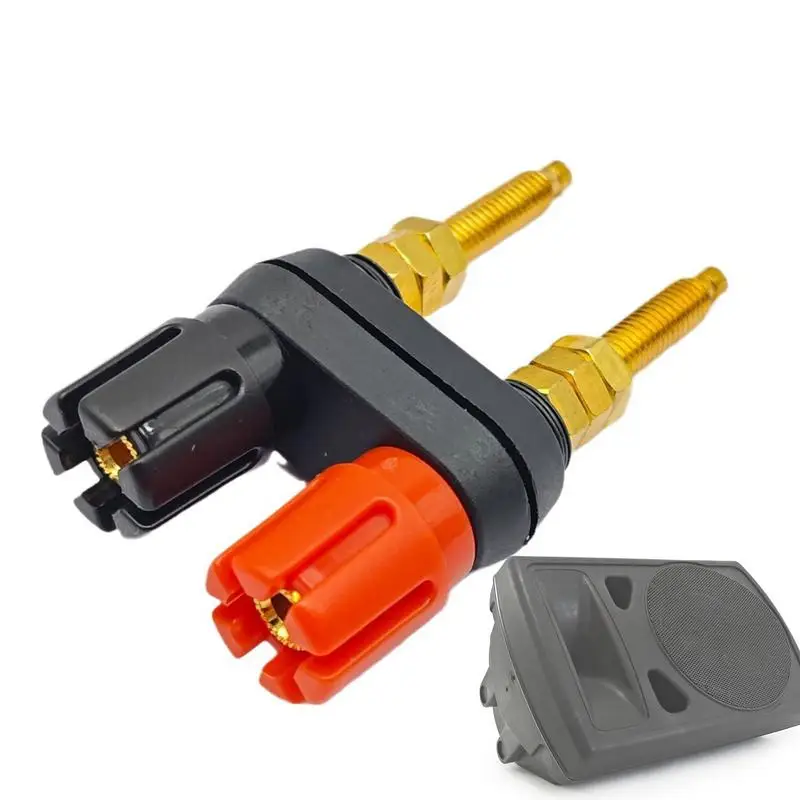 

Banana Plugs Couple Terminals Speaker Banana Plug Dual Tip Type Red Black Connector Amplifier Terminal For Spring-Loaded Speaker