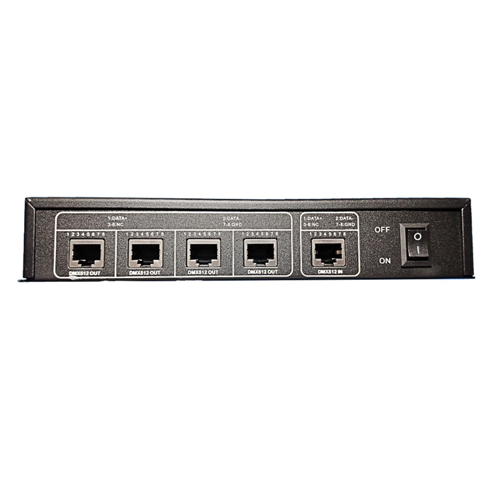LA-2X AC100V-240V 입력 DMX512 1 4 허브 DMX 신호 리피터 분배기 4 XLR-3 출력 분배기 전력 증폭기 EU 플러그