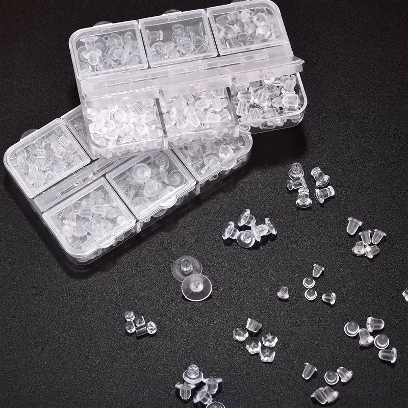 2001000pcsSoftSiliconeRubberEarringBackStoppersForStud