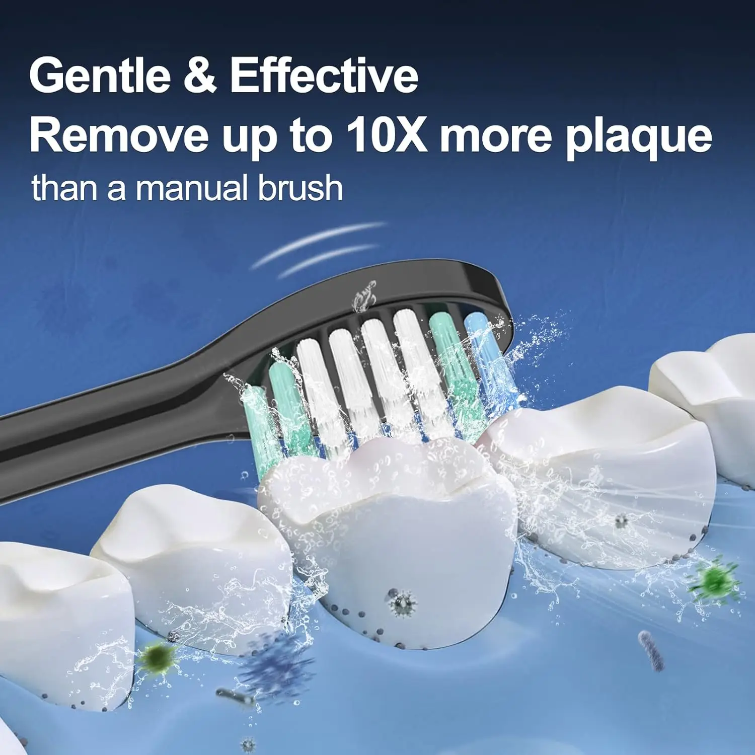 Tooth Brush Heads for Aquasonic Black Series Pro Vibe Series Duo Pro Series Electric Toothbrush Heads Replacement Refill Bristle 2