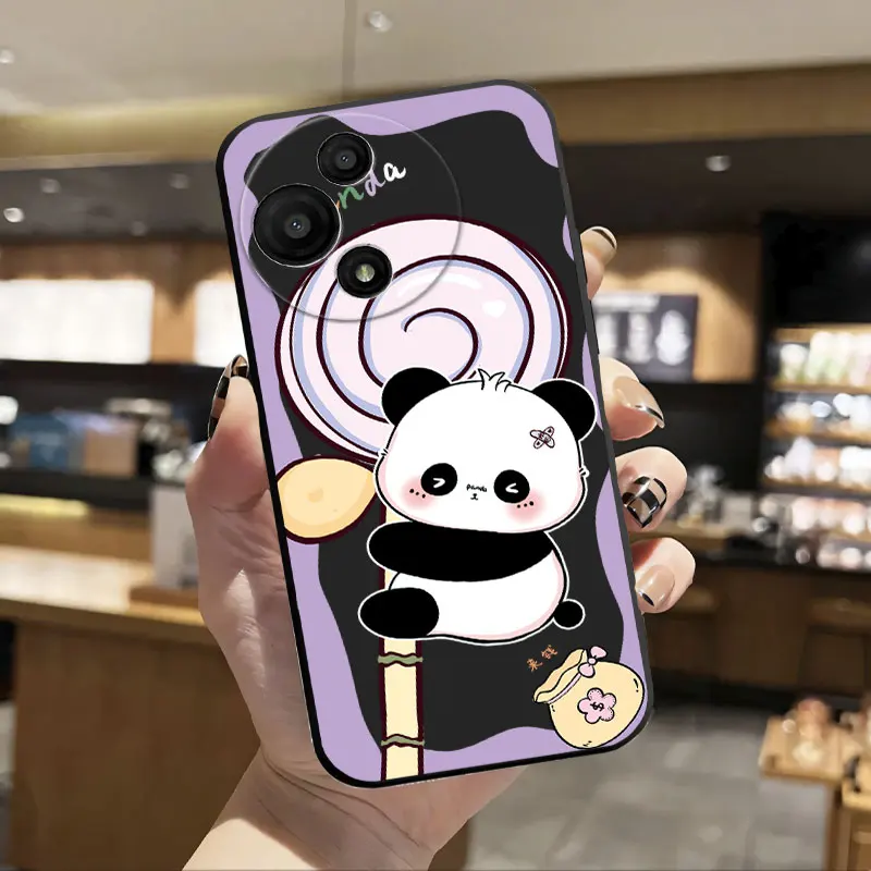 Fashion Cartoon Floral Pattern Soft Silicone Phone Case - Bumper Protective Cover