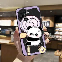 Fashion Cartoon Floral Pattern Soft Silicone Phone Case - Bumper Protective Cover - TCL 605 (HS - C0501)