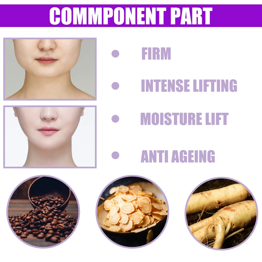 Firming Micro-Face Cream 30g Masticatory Muscles Jowls V Line Shape Fat Burning Anti-Aging Lifting Slimming Skin Tighten Elastic for Face Cream Skin Cream