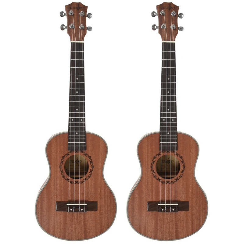 2X Tenor Ukulele Elettrico Acustico 26 Pollici Chitarra 4 Corde Ukulele Chitarrista In Legno Artigianale Mogano
