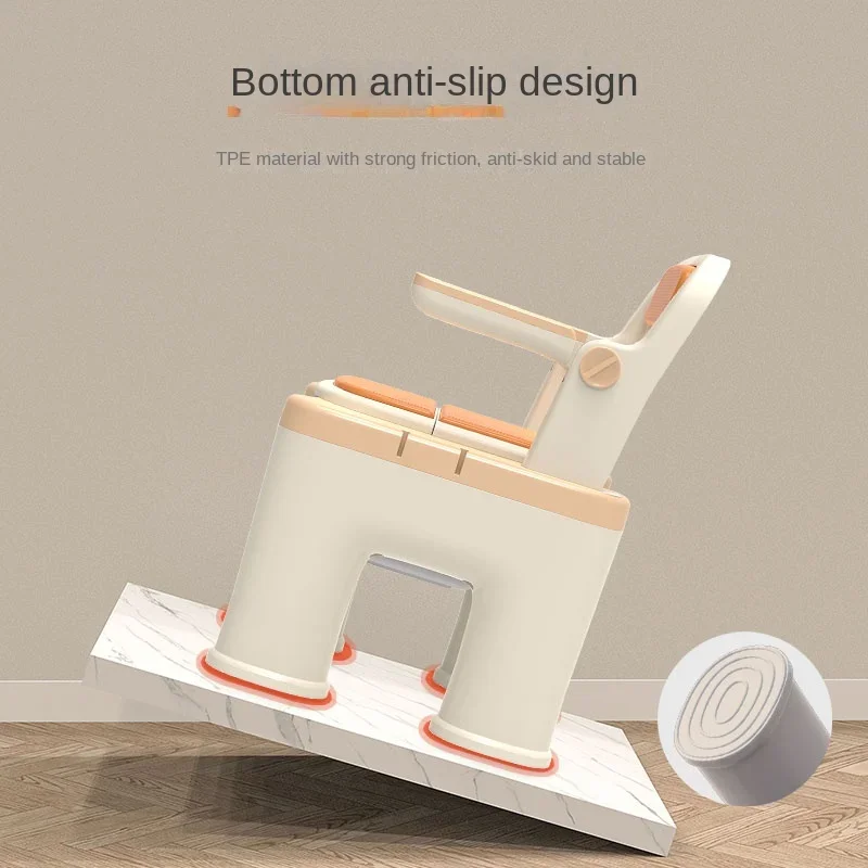 Elderly Bath Chair Toilet Seat Dual Use, Thickened Portable Indoor Commode Toilet Chair for Elderly Disabled Disability Aids