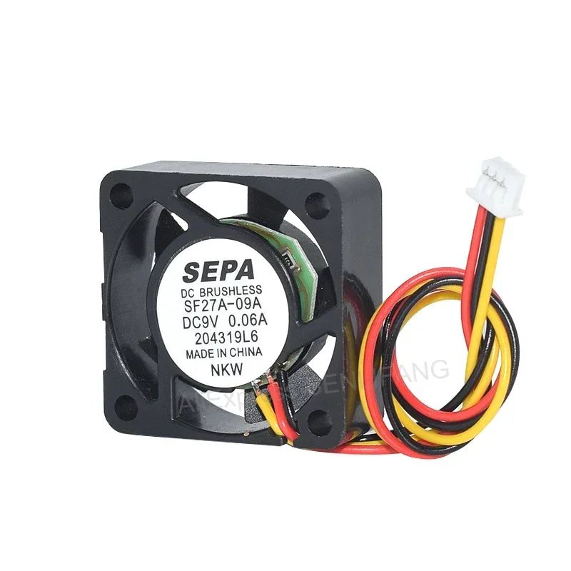 New For SEPA SF27A-09A DC9V 0.06A Three Lines Cooling Fan 30*30*10MM