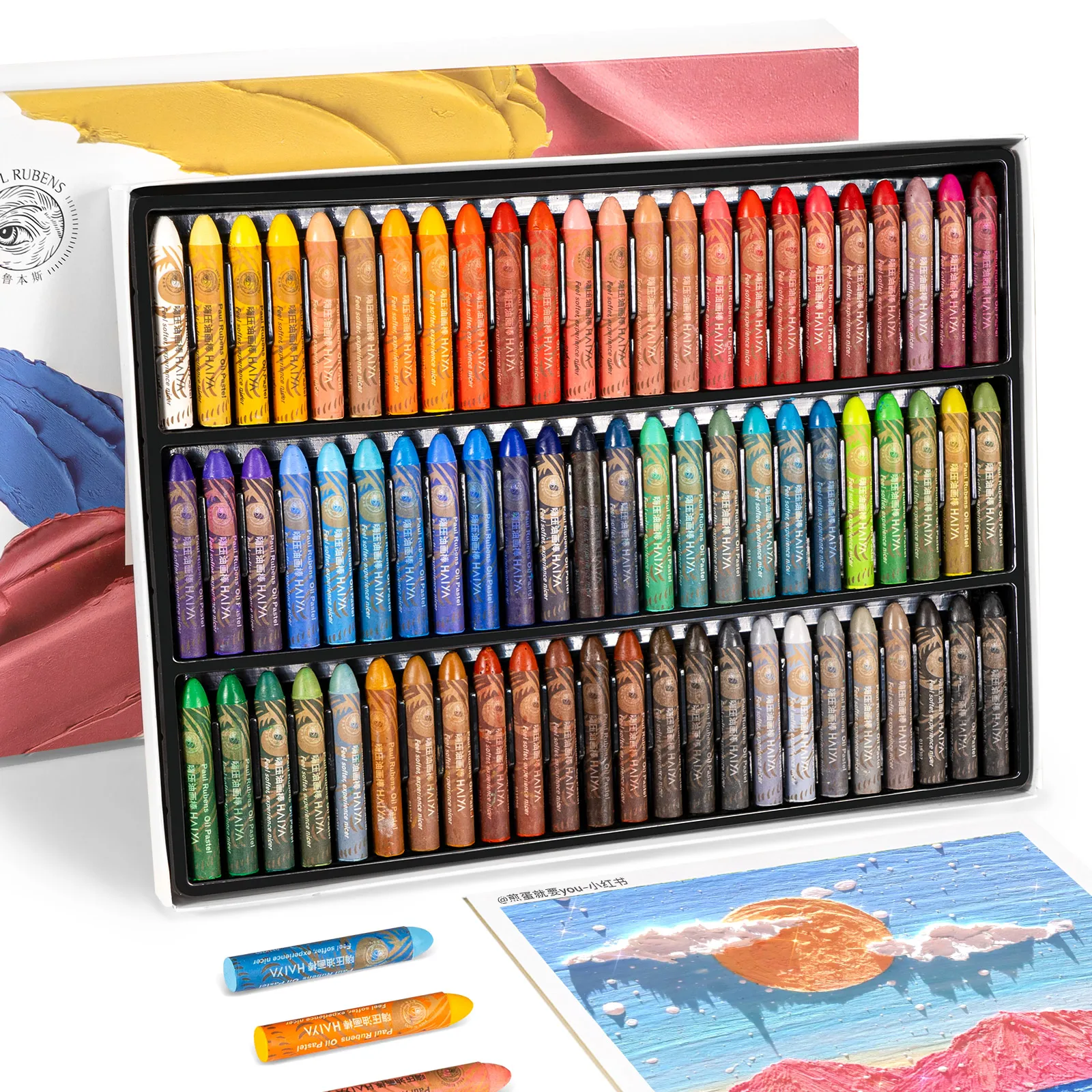 Oil Pastels Set,24 Assorted Colors Non Toxic Professional Round Painting Oil  Pastel Stick Art Supplies Drawing Graffiti Art Crayons for Kids, Artists,  Beginners, Students, Adults Drawing (24 Colors)