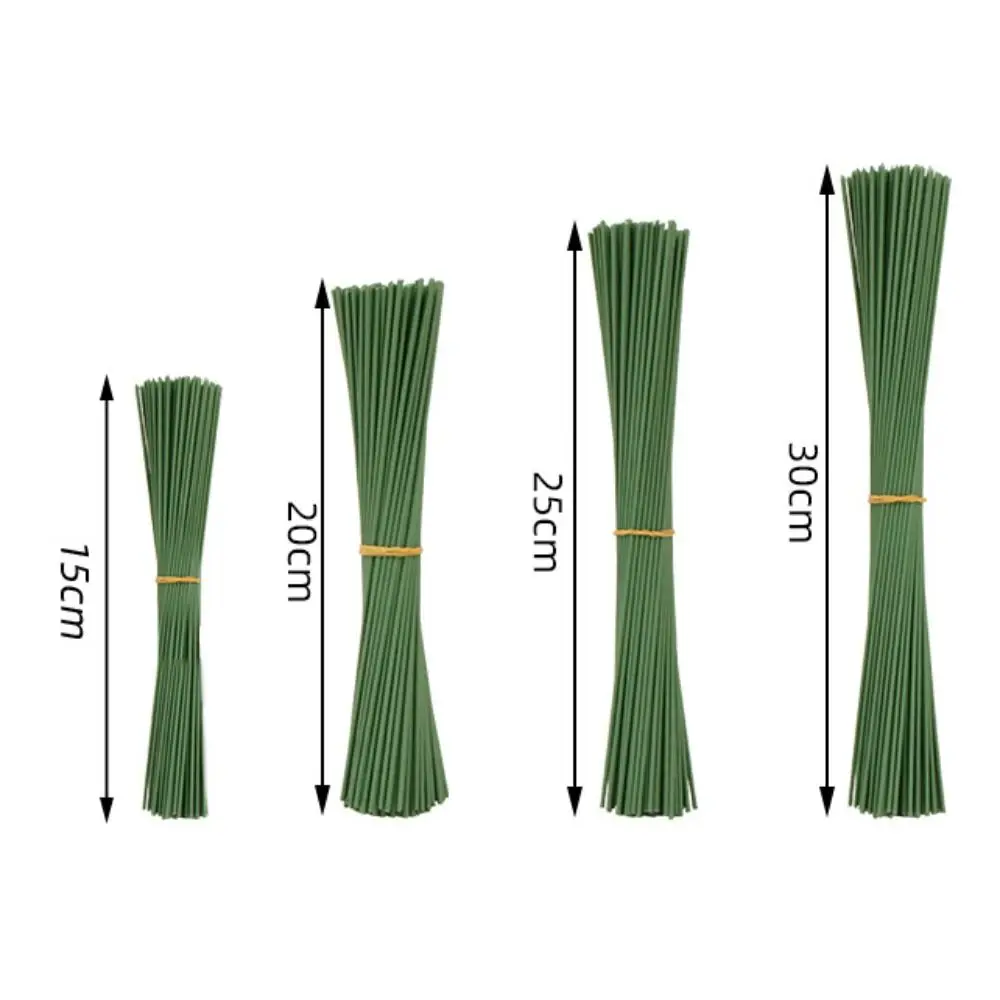 MEEYUU 20 pali per piante da giardino da 40 cm, a stelo singolo, bastoncini di supporto per piante con anelli, per piante da interno ed esterno