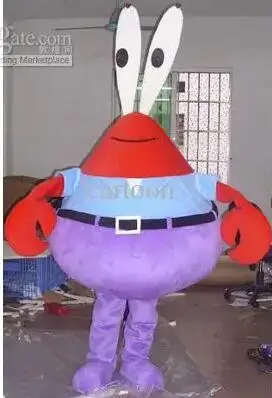 

New Adult Hot Sale Foam Cute Crab Doll Fancy Cartoon Mascot Costume Plush Christmas Fancy Dress Halloween Mascot Costume