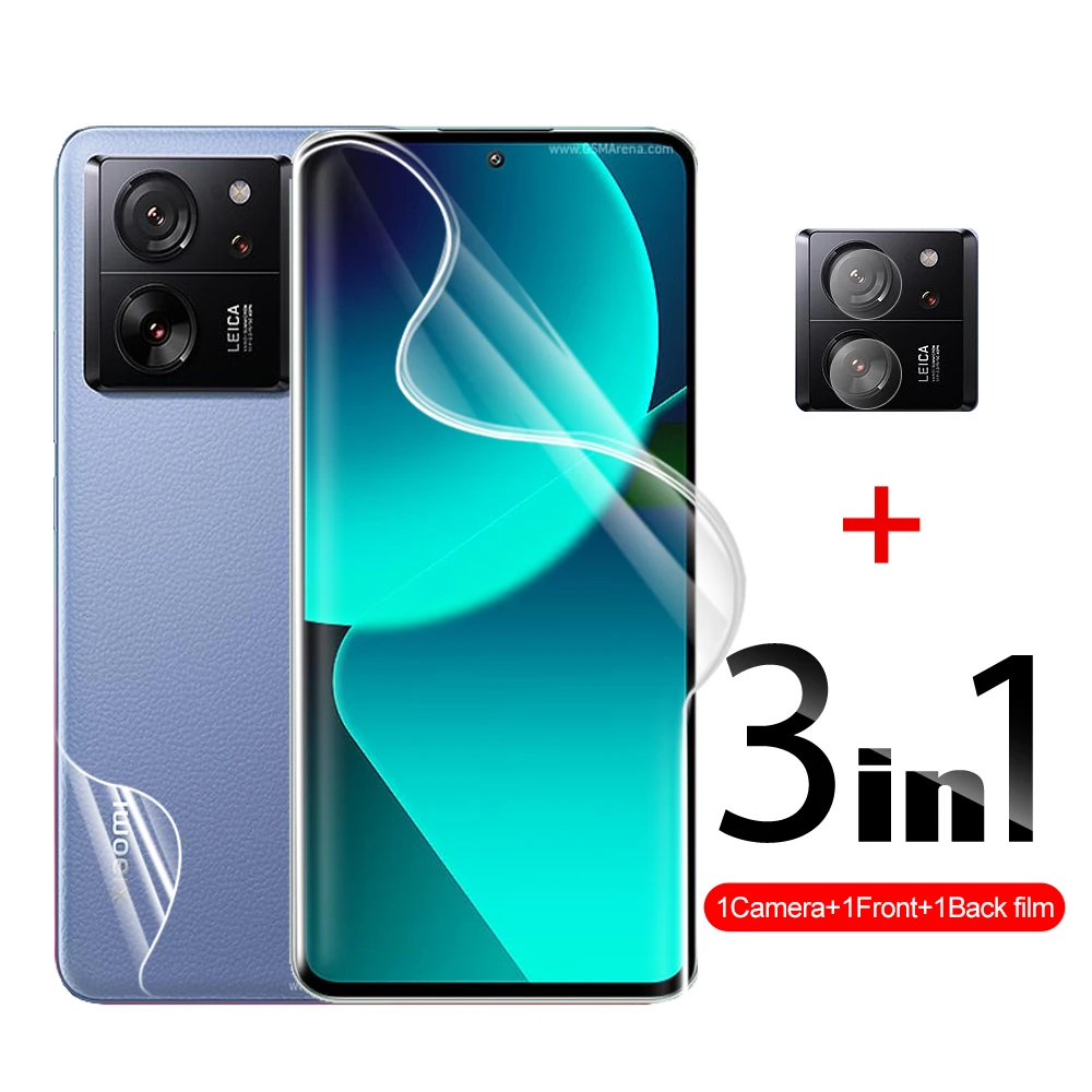 

3-в-1 Передняя и задняя Гидрогелевая пленка + пленка для камеры Xiaomi 13 T Pro 5G xiaomi 13 pro 13 Tpro 6,67 дюйма, защитная пленка с полным покрытием