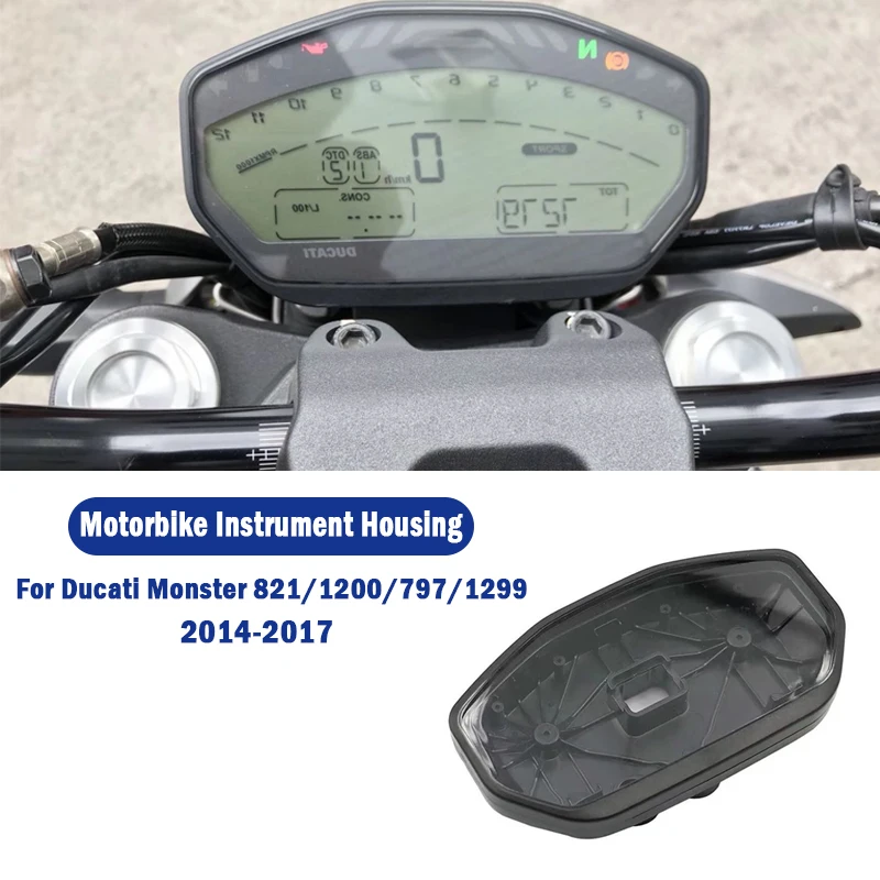 

For Ducati Monster 821 1200 797 1299 2014 - 2017 Speedometer Tachometer Odometer Instrument Housing Case Gauges Cluster Cover