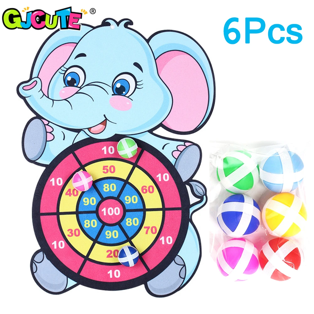 

Random Color 6Pcs Kids Sucker Sticky Ball Toy Outdoor Sports Catch Ball Game Set Throw And Catch Parent-Child Interactive Toys