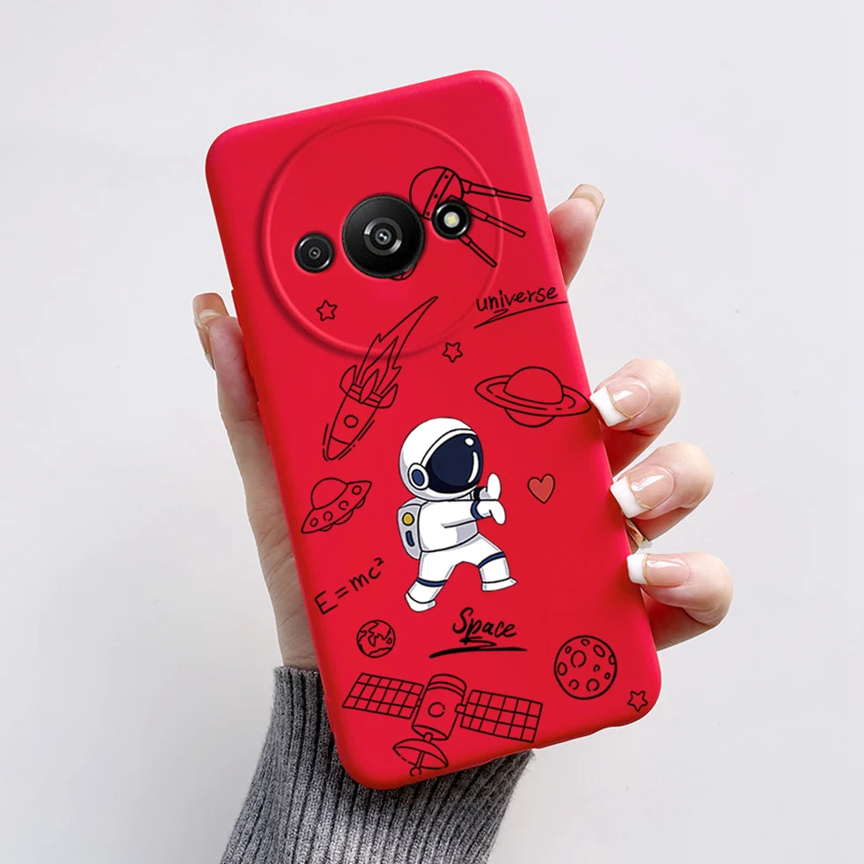 Astronaut-Themed Soft Silicone Phone Case Cover