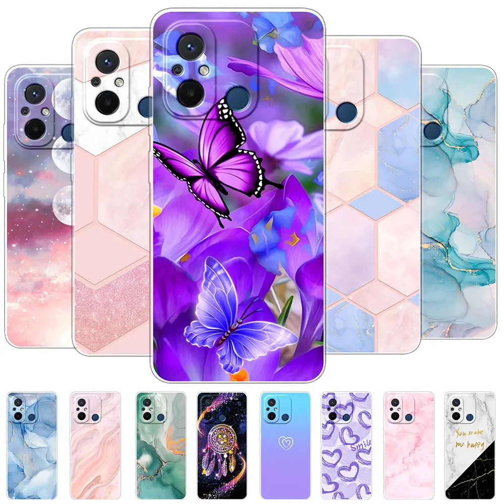 Per Xiaomi Redmi 12C Custodia In Silicone Soft Phone Tpu Clear Case Per Xiaomi Redmi 12C Cover Fundas Per Xiaomi Redmi 12C Bumper Case