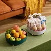360Degree Rotating Storage Box Kitchen Special Sauce Vinegar Seasoning Storage Cosmetic Organization Snacks Fruit Storages Trays 3
