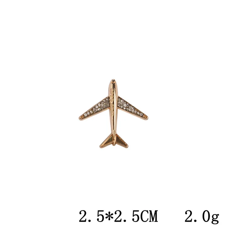 Metal Airplane Brooch Diy Fashion Pin Alloy Badge  Airplane Accessories  Jewelry - Brooches - Aliexpress