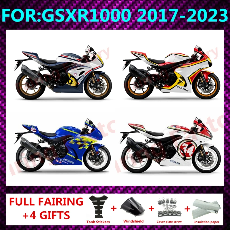 

for GSXR1000 2017 - 2023 GSX-R1000 K17 2018 2019 2020 2021 2022 fairing fit Motorcycle Injection Mold ABS Full Fairings Kit zxmt