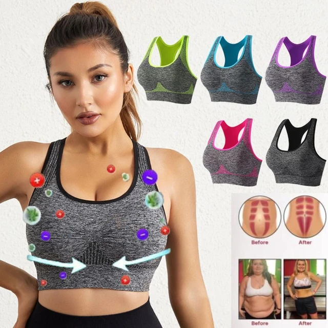 Ion Lifting Lymphatic Drainage Bra, 2023 New Ion Breathable Shaping Bra, No  Steel Ring Posture Correction Bra : : Clothing, Shoes & Accessories