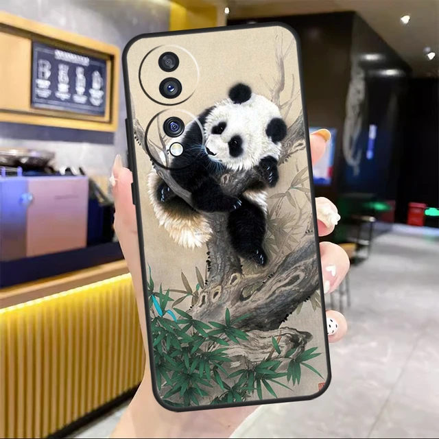 Funda de oso Panda para Honor, 90 Lite, 70 Lite, 50, X8a, X9a, X7a, X6a,  X7, X8, X9, Magic 5 Pro, 4 Lite, 9X, 8X