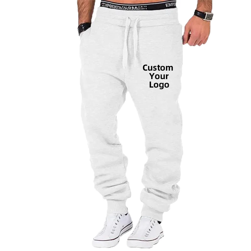 Pantalon de jogging personnalisable avec votre logo pour homme, pantalon de sport, pantalon de survêtement, mode, fjproximity, wstring, baggy décontracté