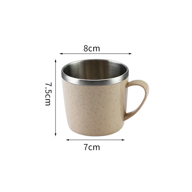 Stainless Steel Coffee Mugs Handle  Stainless Steel Tumblers Double-layer  - 12oz - Aliexpress