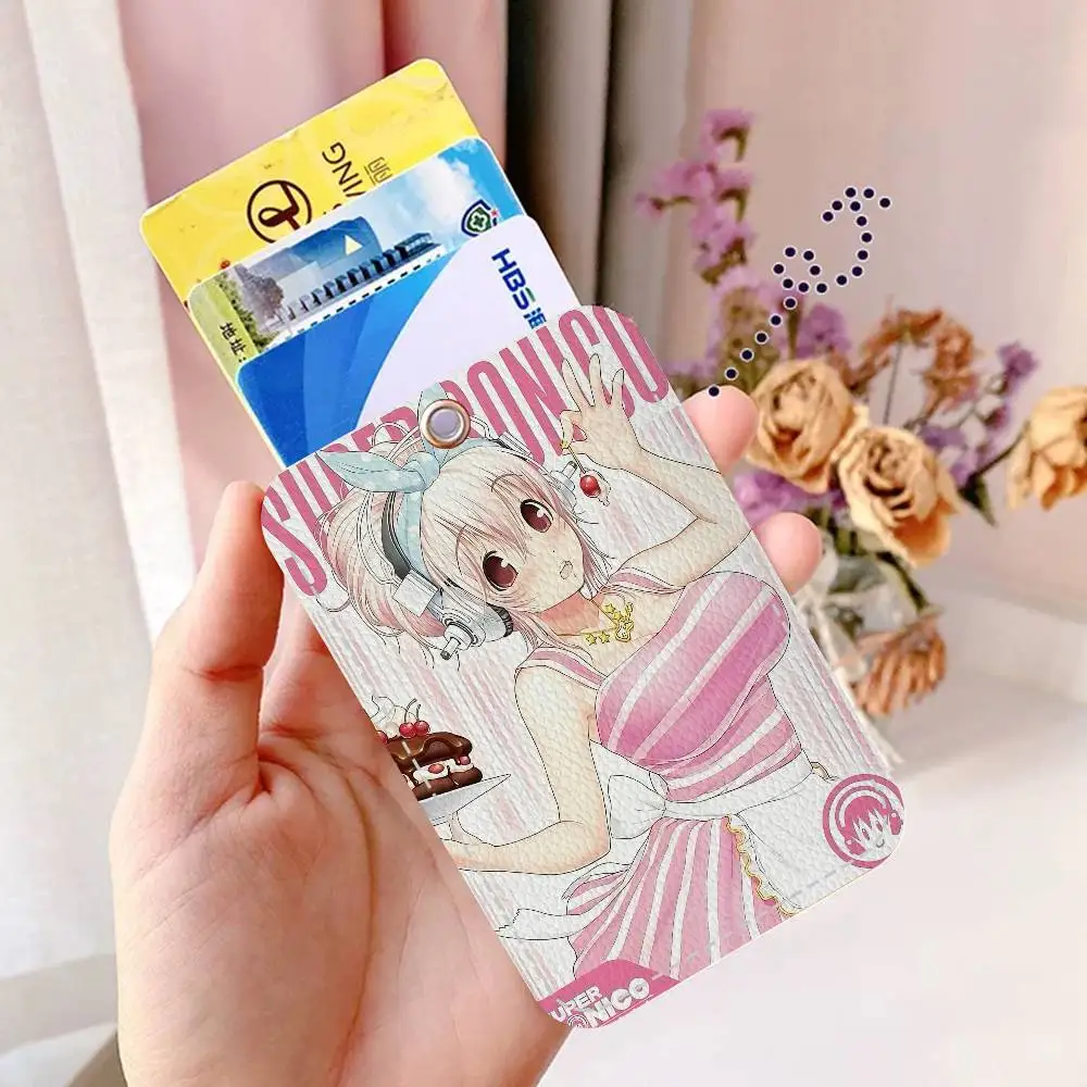 Super Sonico Anime Personalized Card Holder and Keychain
