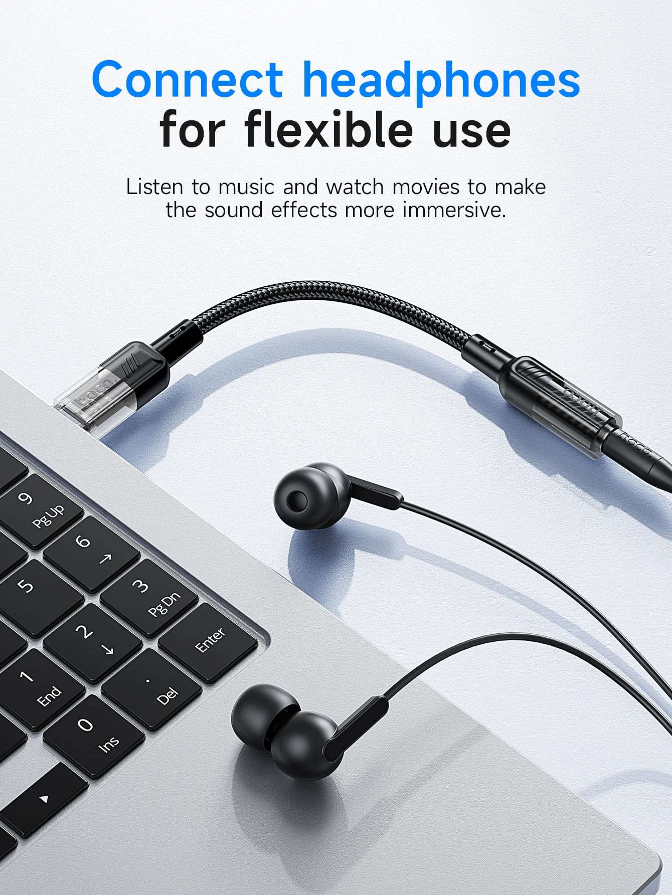 HOCO LS37 USB-C to 3.5mm DAC Audio Adapter