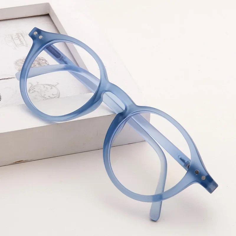 Fashion Anti-blue Light Glasses New Round Frame Vintage Computer Glasses Boys Girls Plain Protection Eyeglasses