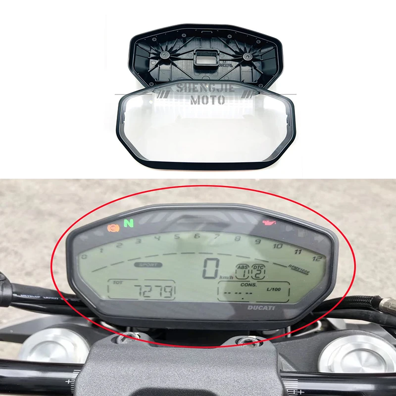 

Чехол для приборной панели Monster 821, оболочка для приборной панели с ЖК-экраном и спидометром для Ducati Monster821 2014-2019, аксессуары для мотоциклов