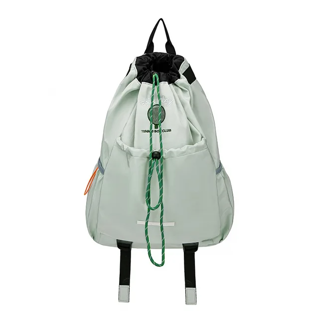 Portable Tennis Racket Bag Outdoor Sports Lightweight Drawstring Backpack for Men and Women, Hiking Bag. 2