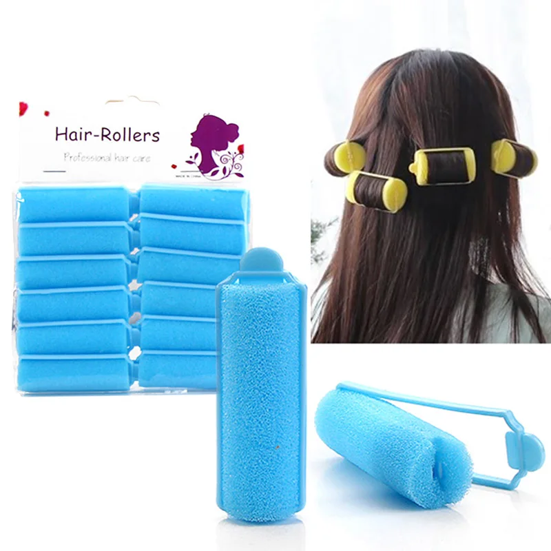 

6-14pcs Soft Sponge Curly Wavy Curly DIY Foam Cushion Hair Rollers Curlers Not Hurt Hair Styling Tools Hair Accessories