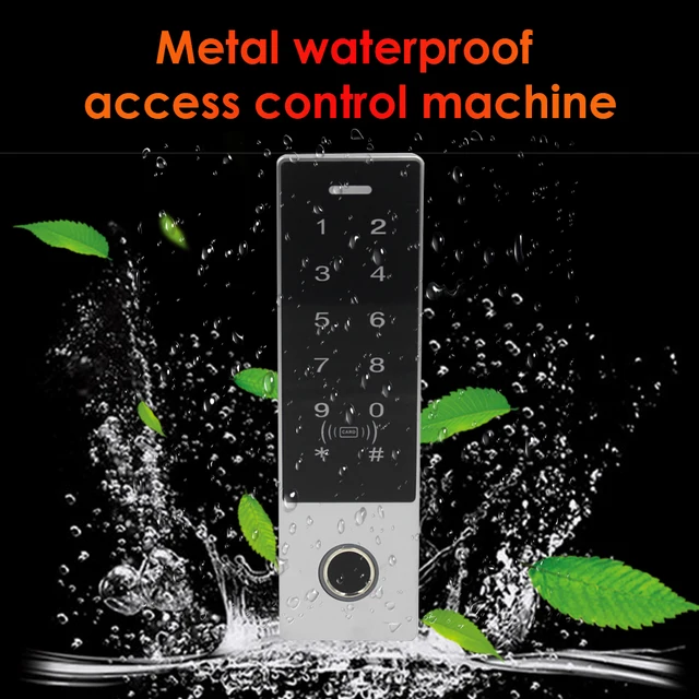 New Metal IP65 Waterproof Fingerprint Standalone Door Access Control System With RFID Card Reader 2