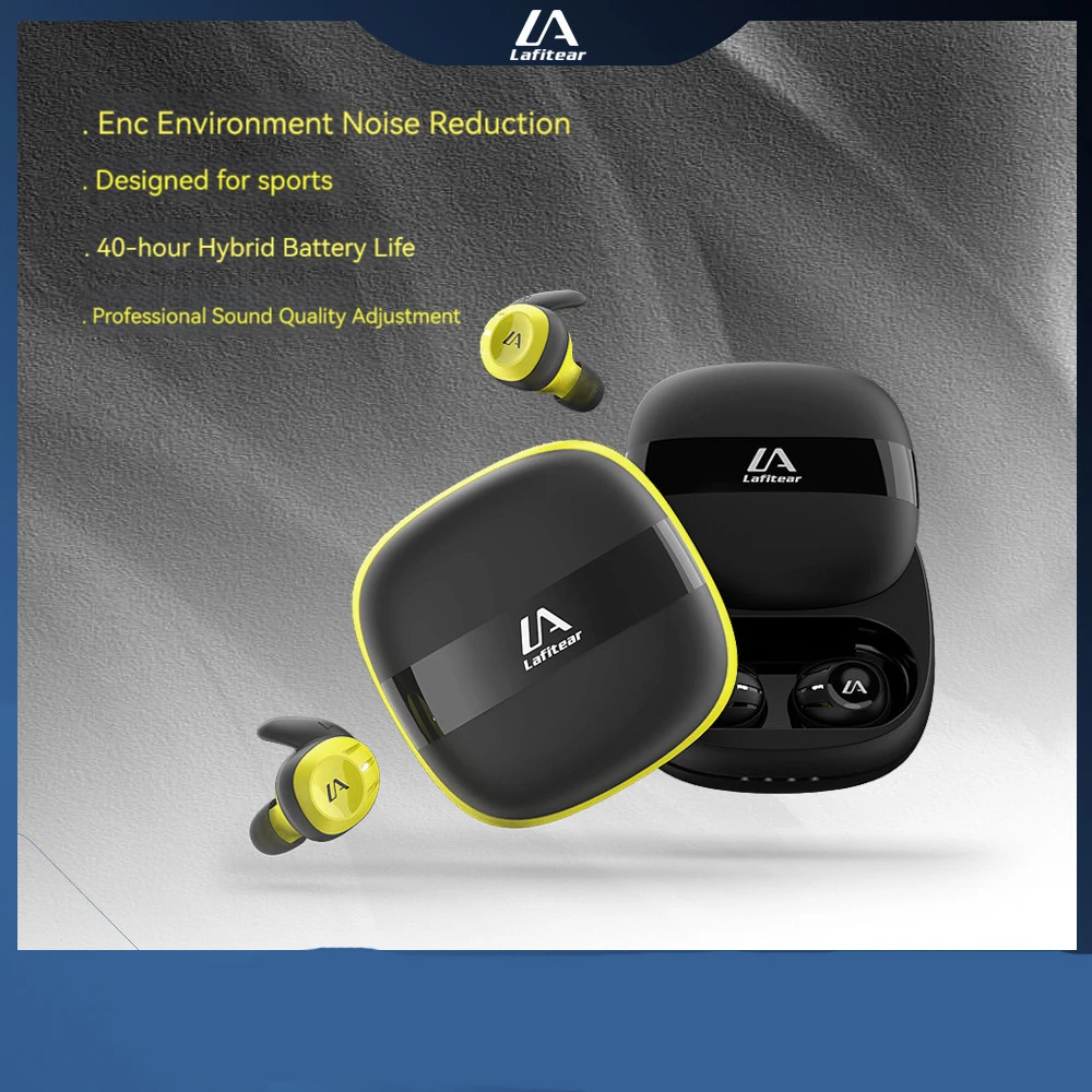 

Беспроводные наушники Lafitear LT8, Bluetooth наушники-вкладыши, игровые наушники с шумоподавлением для киберспорта