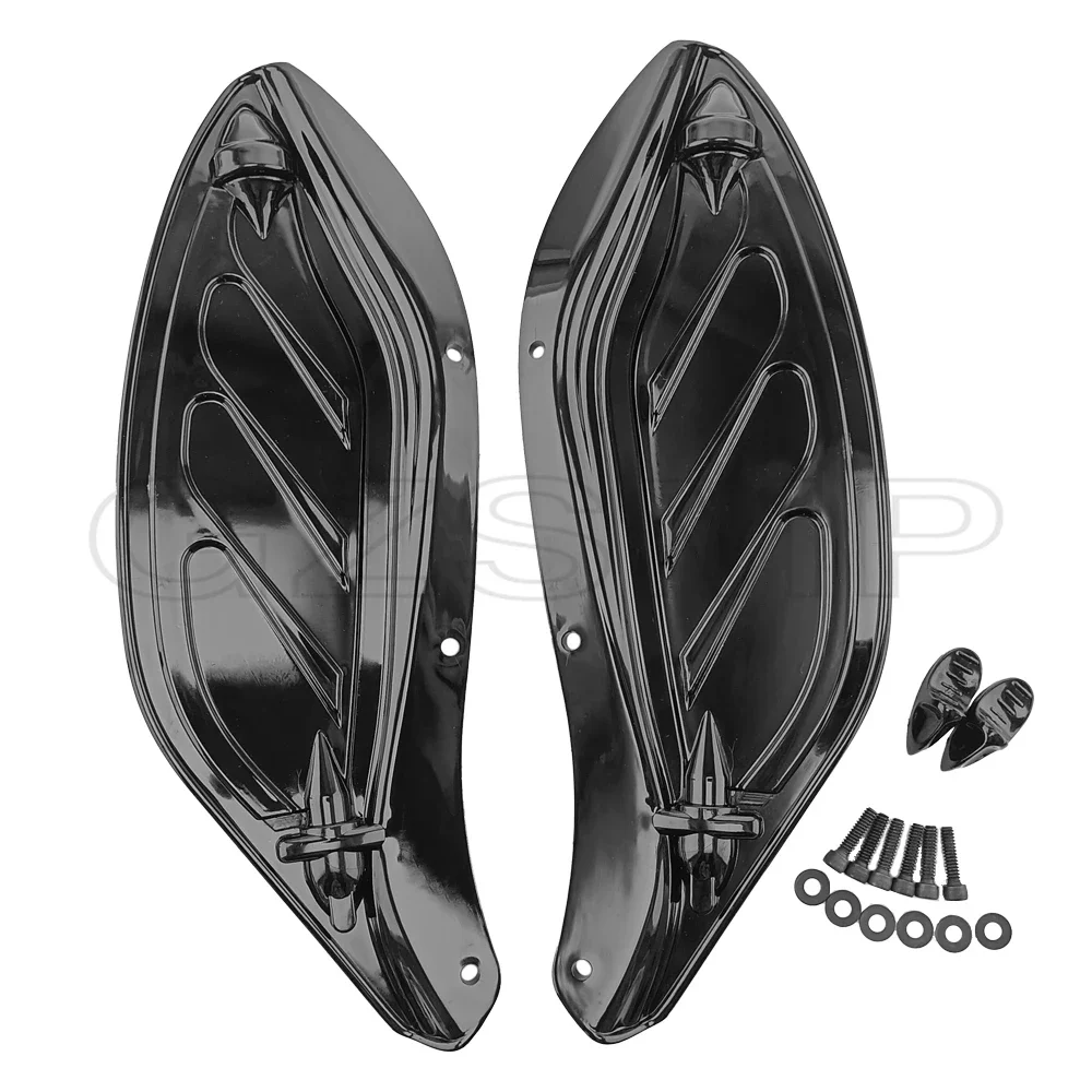 Motorcycle Fairing Motorcycle Wing Kit Motorcycle Winglet Motorcycle Accessories Motorcycle Air Deflector Side Wing Windshield Fairing for Harley Touring CVO Electra Street Glide Ultra Classic FLHX 96-13