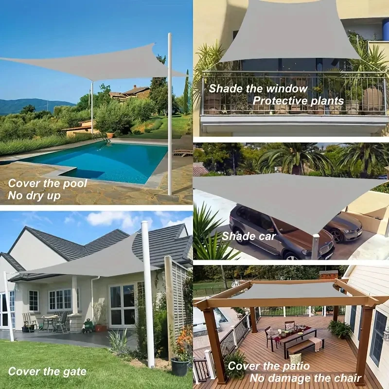 Waterproof sunshade, sunshade sail, sunshade tent, camping cloth, large outdoor canopy, garden terrace