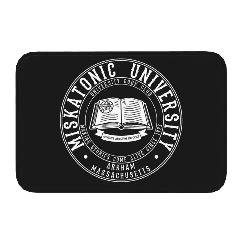 

Call Of Cthulhu Miskatonic University Book Club Doormat Anti-Slip Bath Kitchen Mat Garden Garage Door Floor Entrance Carpet Rug