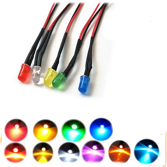 12V LED Diode 10mm, Orange