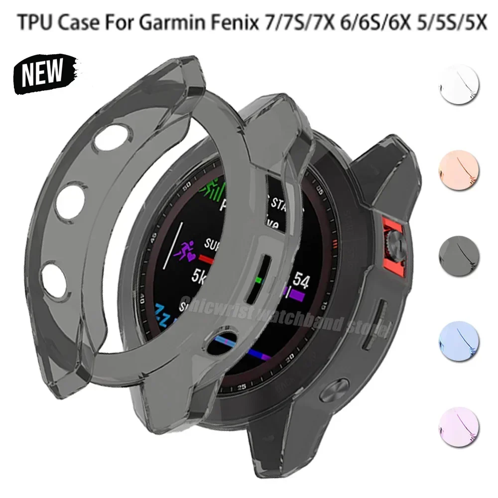 Transparent Soft TPU Protective Watch Case - Slim Cover
