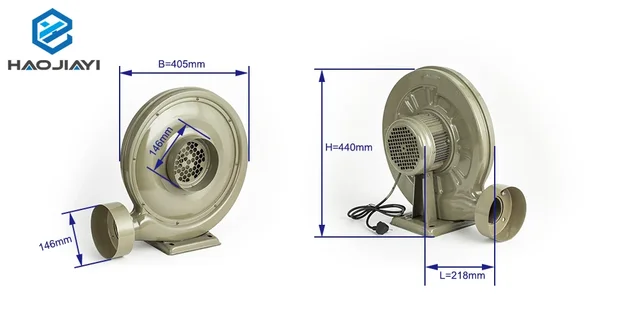 220V 550W Exhaust Fan Air Blower Centrifugal for CO2 Laser Engraving Cutting Machine Medium Pressure Lower Noise 5