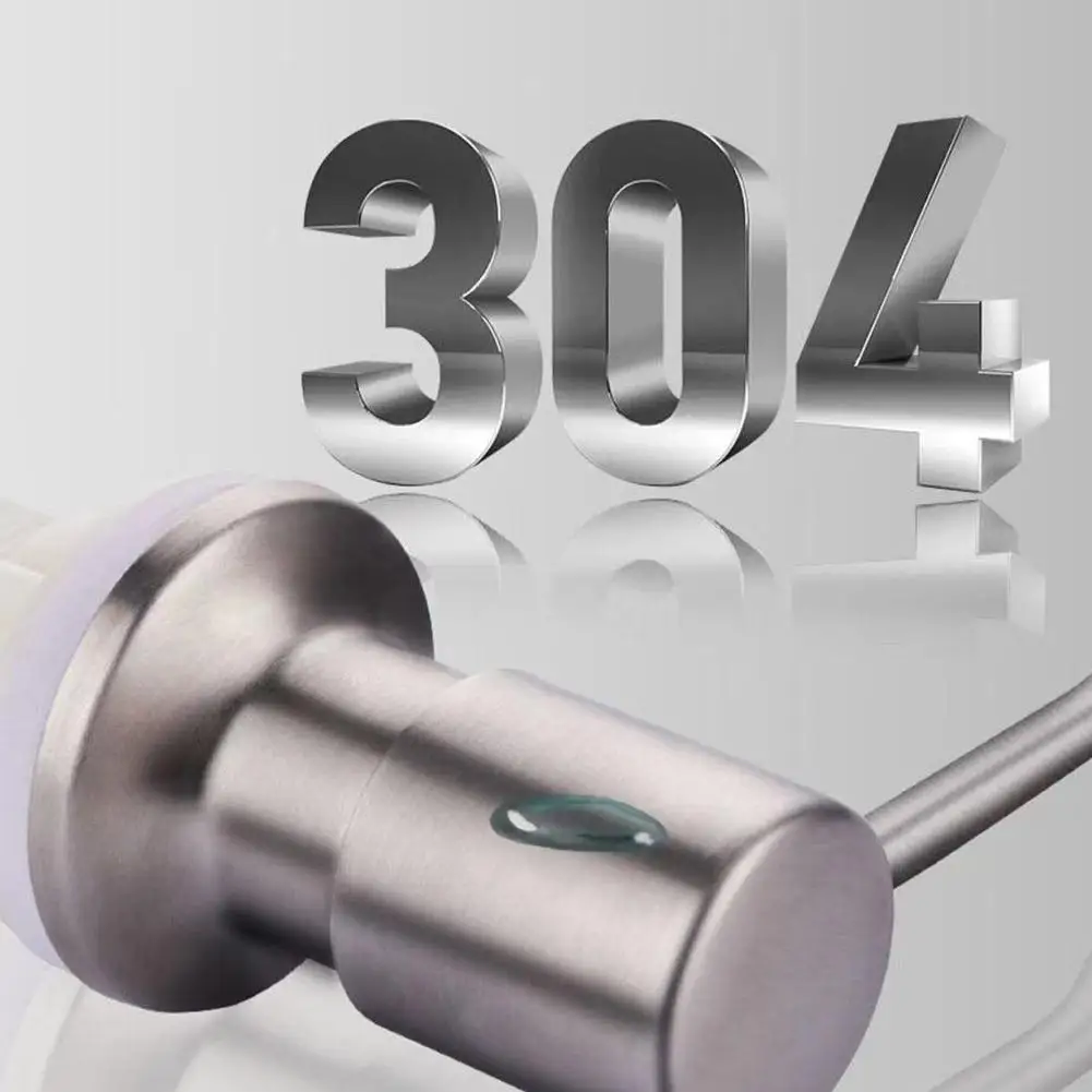New Kitchen Soap Dispenser 1m 304 Stainless Steel Silicone Extension Tube For Kitchen Accessories Bathroom Extended Dishwashing