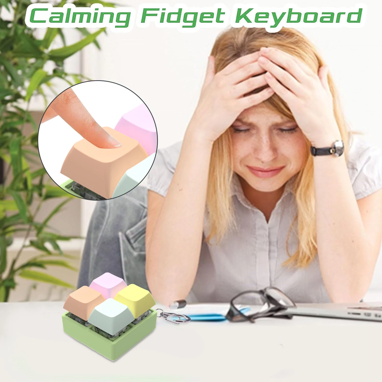 Decompression keyboard Stress Relieving Toys Release Stress Autism Anxiety Relieve Adult Kids Relief Anti-Stress Fingertip,fidget toys,anti stress toys,mini fingertip toy