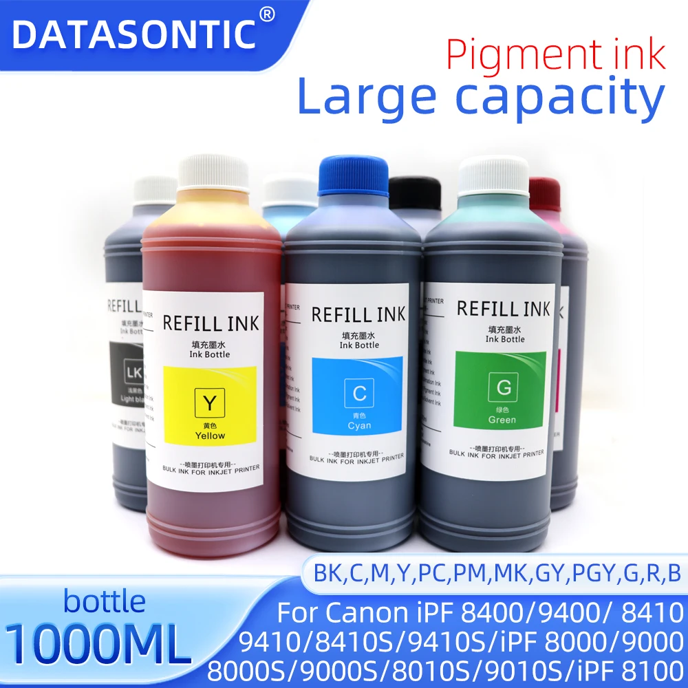 

NEW PFI-706 701 702 703 704 Pigment ink For Canon iPF8100/9100/8110/9110/iPF810/820/815/825/iPF8300/8310/8300S/8310S Filler ink