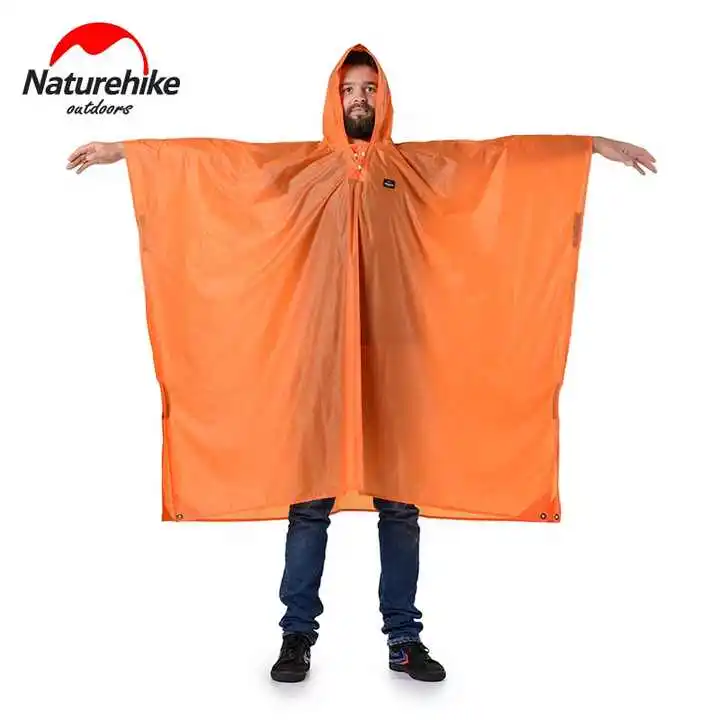 Naturehike 3 in 1 Poncho Raincoat Hiking Fishing Mountaineering Backpack Rain Jacket Portable