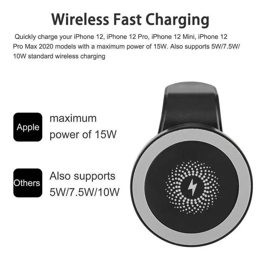 mobile phone holder 15W Mag Safe Car Mount Holder Wireless Charger for iPhone 12 13 Pro MAX MINI Adsorption mobile Phone Charging Mobile Bracket phone holder for desk