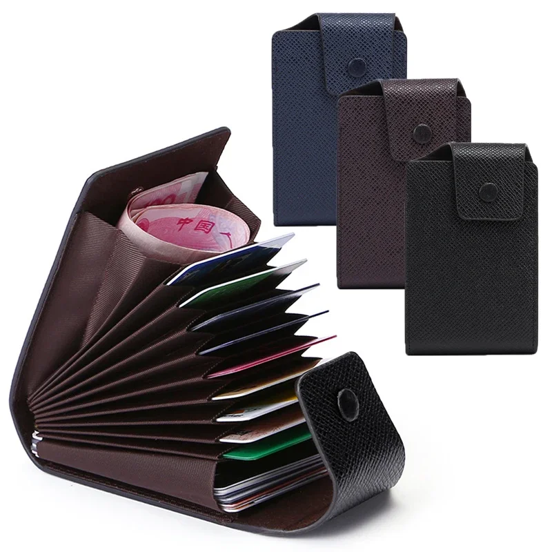PU Leather Men Wallet Credit Cards Bank Card Change Holder Fashion Casual Business Mini Multifunctional Buckle Purse Pocket coin purse card wallet coin wallet