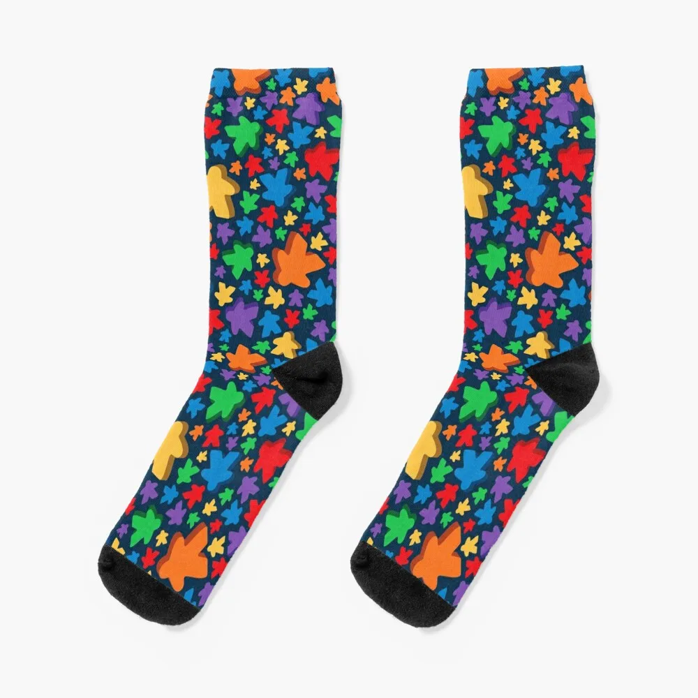 Two Pips Falling Meeples Socks cycling golf summer loose Man Socks Women's the sky is falling