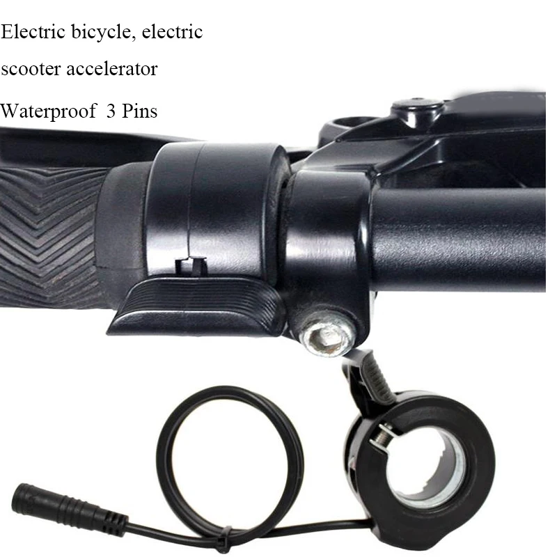 Scooter Accelerators 48V Electric Mountain Bike Waterproof 3 Pins Throttle for Electric Snow Bicycle
