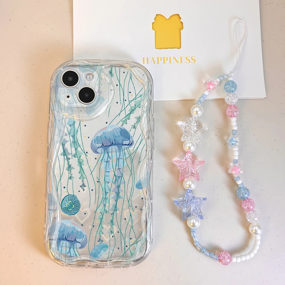 Star Chain Pearl Bowknot Flower Fruit Laser Hearts Phone Cover Case
