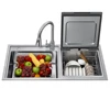 Ultrasonic 304 Stainless Steel Kitchen Automatic Fruit And Vegetable Washer Commercial Sink Freestanding Dishwasher 1